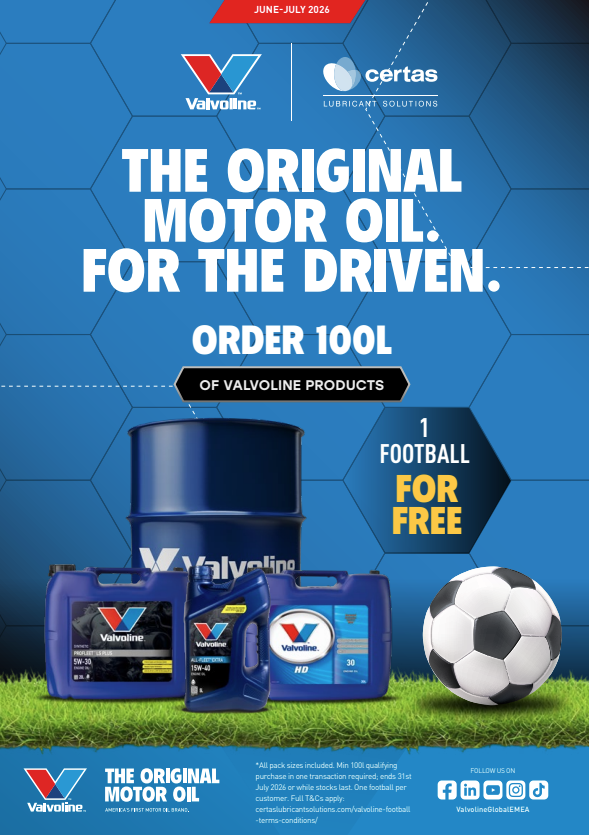 Free Football with Every 100L Purchase of Qualifying Valvoline Products